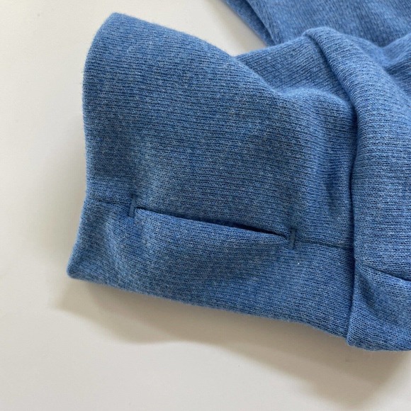 Adidas Sweater Women's 3-Stripes Quarter Zip A555 Blue Size Large - Picture 9 of 11